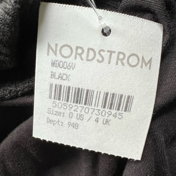 All Saints Molly Black Open Back Long Sleeve Midi Dress Size 0 NWT - Picture 8 of 12